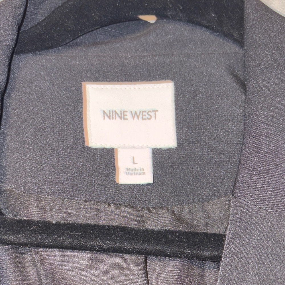 NEW Nine West Classic Single Button Black Blazer Size Large - Picture 2 of 8